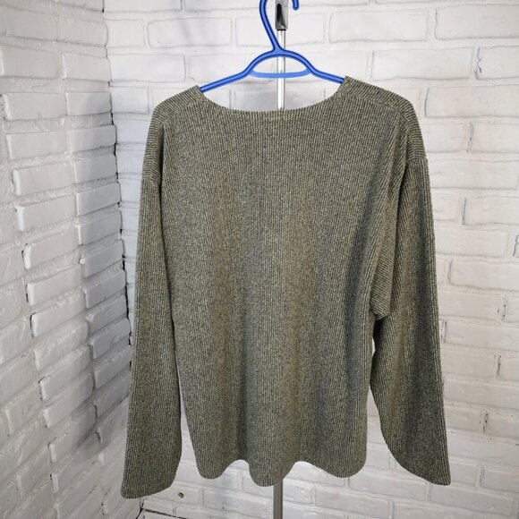 Green Brand Recycled Men's Size Large Green Straight Fit Sweat Shirt - Picture 2 of 8